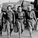 WASP pilots Frances Green, Margaret (Peg) Kirchner, Ann Waldner and Blanche Osborn at the four engine school at Lockbourne AAF, Ohio circa 1944 (US Air Force)